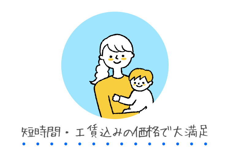 短時間・工賃込みの価格で大満足